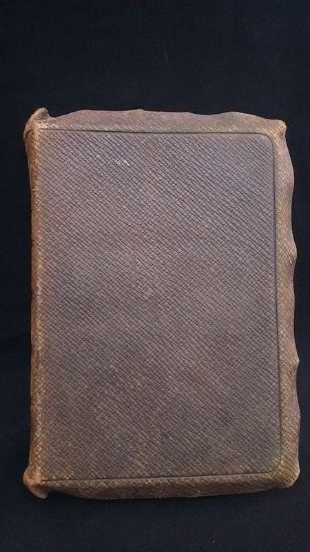 100 year old Bible, leather bound and sewn with silk (dated 1917) with gilt edged pages