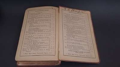COLLECTIBLE !!     Whittaker's Electrical Engineers Pocket Book dated 1917 - gilt edged pages