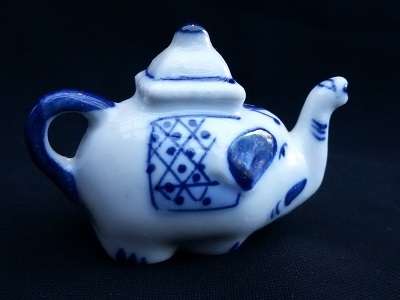 Cute Blue and White pig and cow