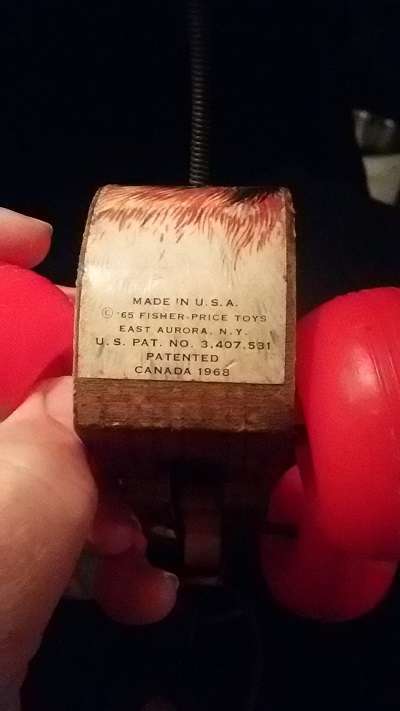 Amazing Find !! An Original Little Snoopy Fisher Price Pull Toy made in the USA- marked 693