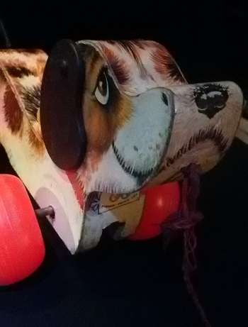Amazing Find !! An Original Little Snoopy Fisher Price Pull Toy made in the USA- marked 693