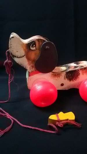 Amazing Find !! An Original Little Snoopy Fisher Price Pull Toy made in the USA- marked 693