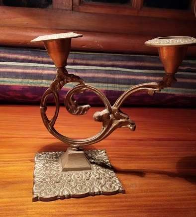 Beautifully detailed Brass Candle Stick