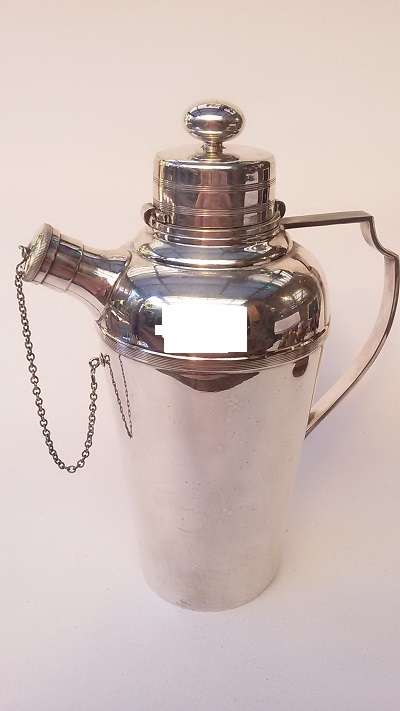 Large Silver Plated Cocktail Shaker.  Harrods London - Beautiful and very heavy