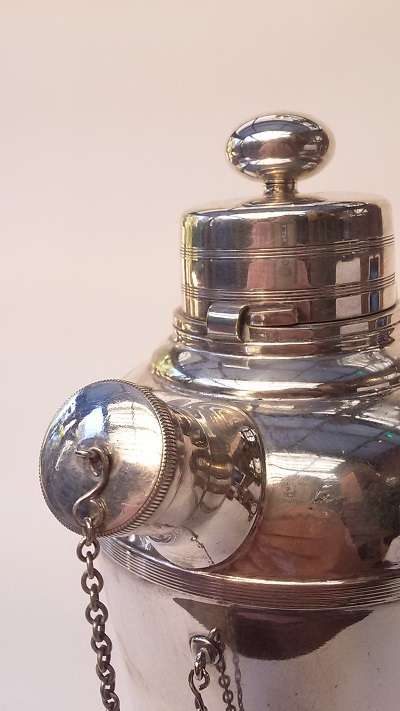 Large Silver Plated Cocktail Shaker.  Harrods London - Beautiful and very heavy