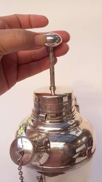 Large Silver Plated Cocktail Shaker.  Harrods London - Beautiful and very heavy