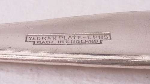 Stunning  Set of 6 Yeoman Plate Spoons made in England