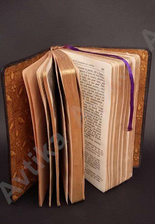 Very old Bible with Gilt edged pages.  Beautiful (I think French)