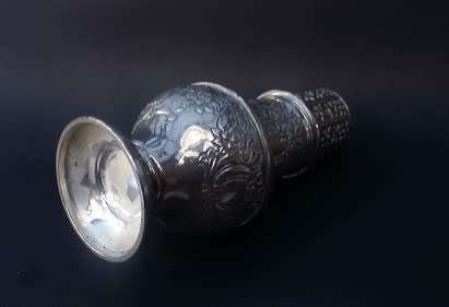 Amazing antique plated sugar shaker in great age related condition with exquisite detail