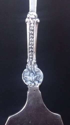 Beautiful Dutch Silver Pickle / Olive Fork with moving Windmill.  Perfect condition and marked