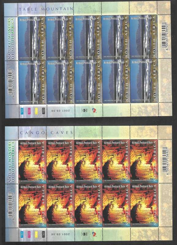 2001- NATURAL WONDERS FULL SHEETS                                                      ** R3000-00**