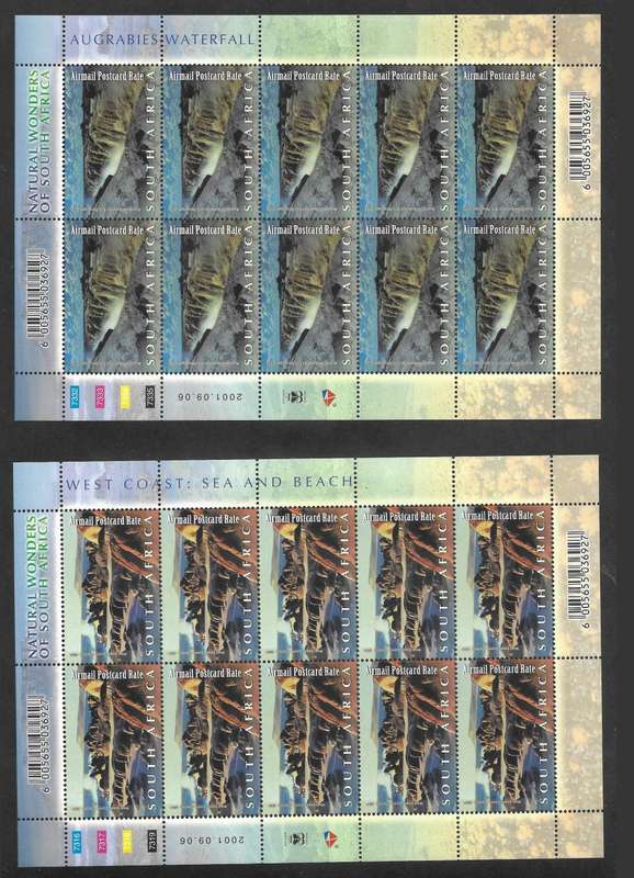 2001- NATURAL WONDERS FULL SHEETS                                                      ** R3000-00**