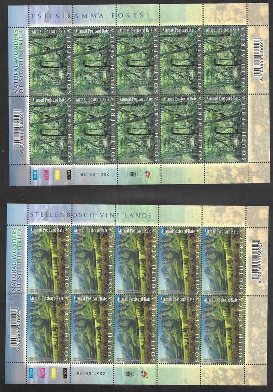 2001- NATURAL WONDERS FULL SHEETS                                                      ** R3000-00**