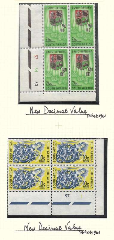 UNION 3rd DEFINITIVE  CONTROL BLOCKS-RARE ACCUMULATION