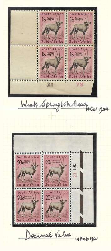 UNION 3rd DEFINITIVE  CONTROL BLOCKS-RARE ACCUMULATION