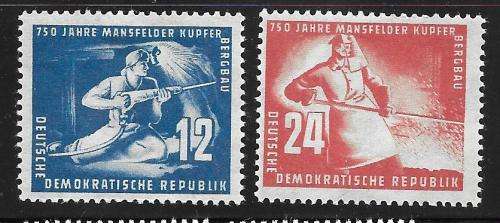 DDR  Mi. 273/274 & Mi 280/281    2 Complete Sets Mint Hinged