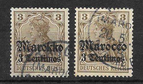 German foreign post offices MAROKKO