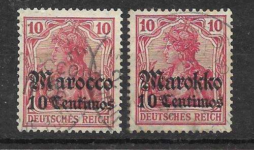 German foreign post offices MAROKKO