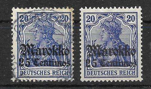 German foreign post offices MAROKKO