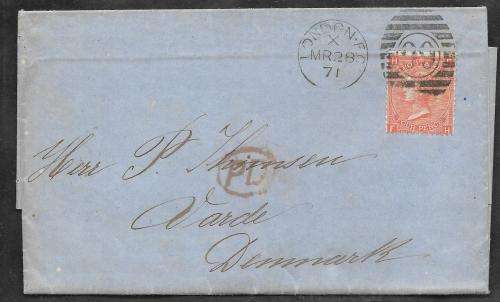 GREAT BRITAIN Plate 12 SG95    £150 ON COVER