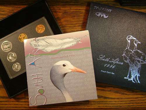 ### South Africa 1996 Proof Set In Original Box ###