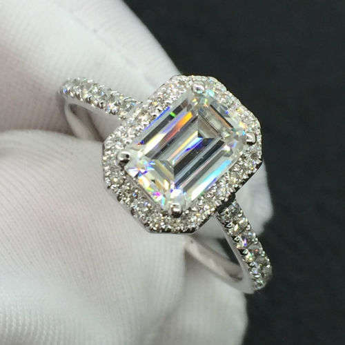 1.40ct- BLUE-VVS1 -[ 6.88 X 5.46mm] -Top Quality Moissanite