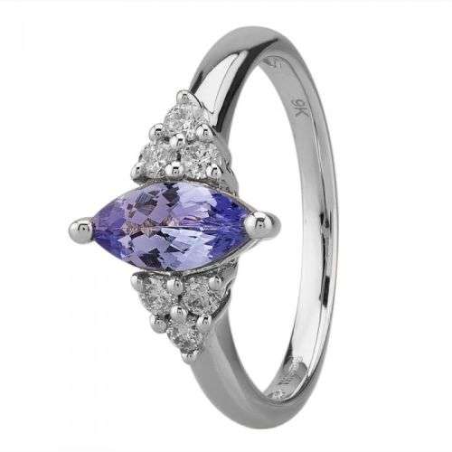***Video*** Beautiful 0.47ct. Marquise VVS Blue Purple Tanzanite