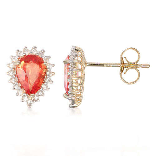 Late Entry***See Video*** Stunning 1.30ct Vivid Orange Sapphire Pair