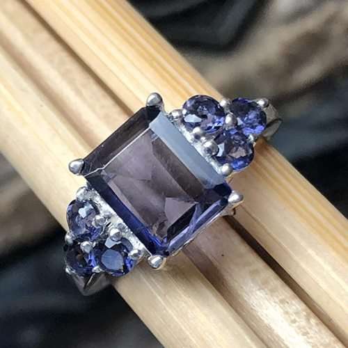 ***Video*** Beautiful 2.68ct. Asscher Cut  Violet Blue Iolite