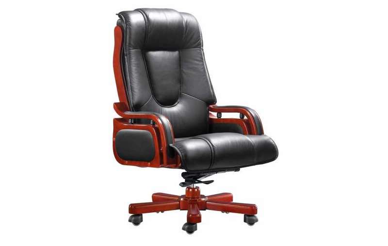 Huge High Back Leather Office Chair