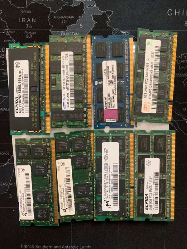DDR 3 Ram modules x 8 units