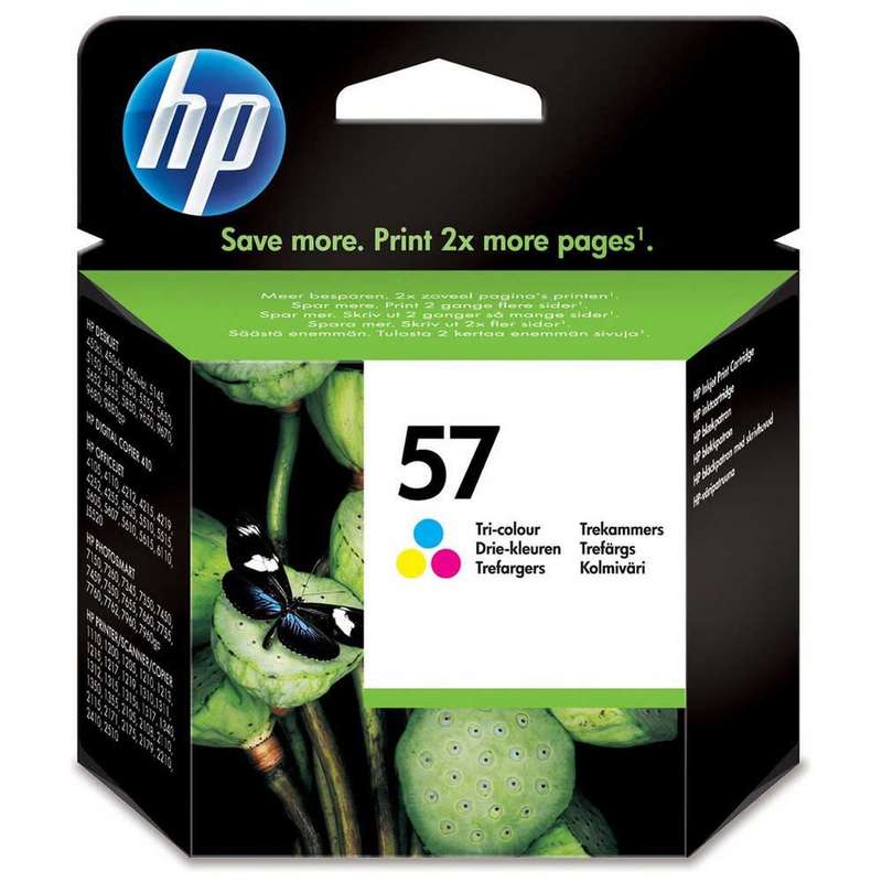 HP 57 Cyan Magenta Yellow Printer Ink Cartridge Original
