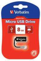 8GB VERBATIM MINI USB FLASH DRIVE black