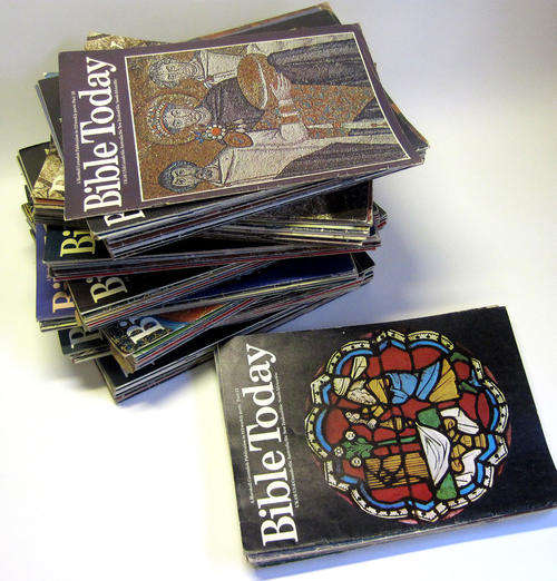 Large collection of Bible Today weekly publications from the 70's