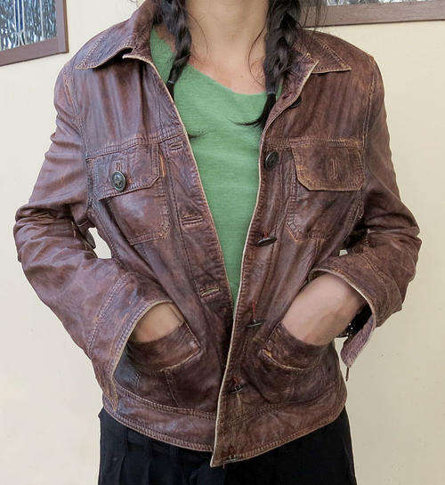 Bunny leather jacket