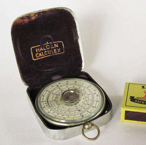 Halden Calculex circular slide rule VERY OLD