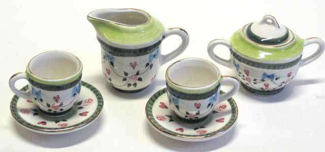 miniature tea set