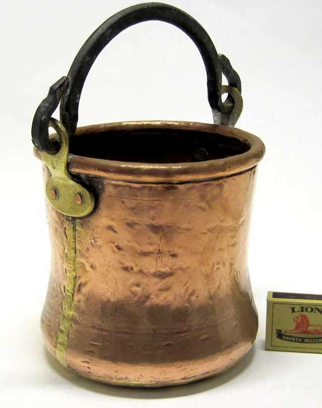 Copper Bucket with brass and iron mix