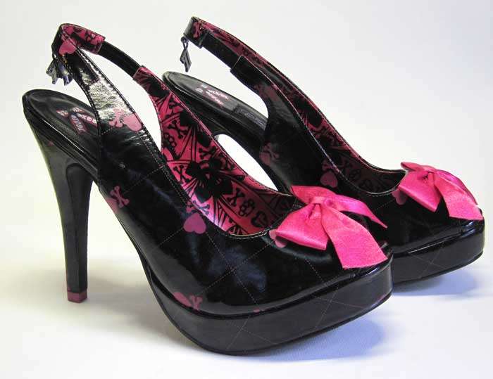 Iron Fist ladies peep toe killer heels - Great for a Rock n Roll Wedding!