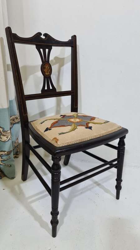Antique Marquetry Chair small