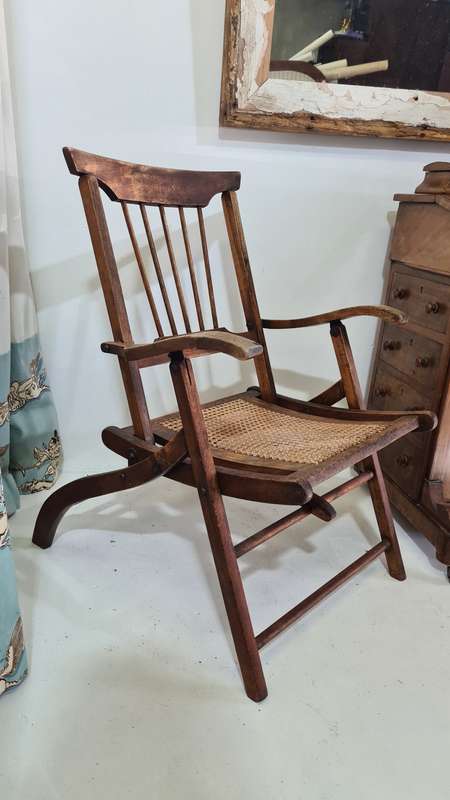 Antique Campaign Chair