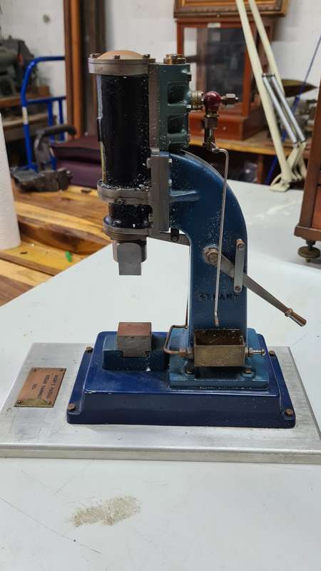 Model Steam Hammer Working