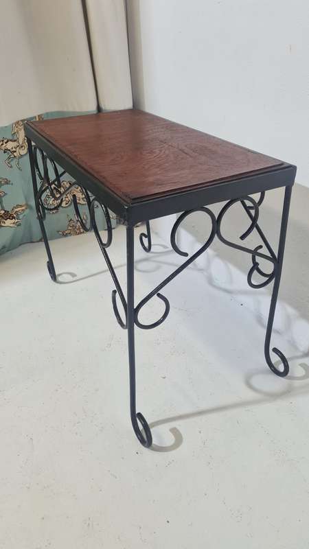 Wrought Iron Side Table