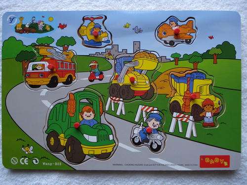 Wooden Puzzle With Knobs!! Construction