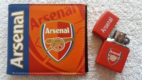 Arsenal Leather Wallet & Lighter !!!