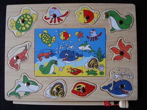 **NEW** Wooden Fishing Game with Puzzle!!