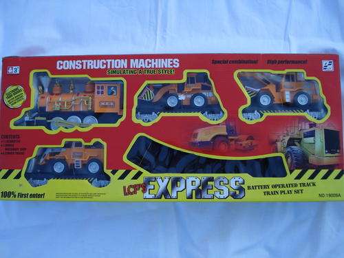 LCF's Super Express Train with 3 Construction Trucks!!!