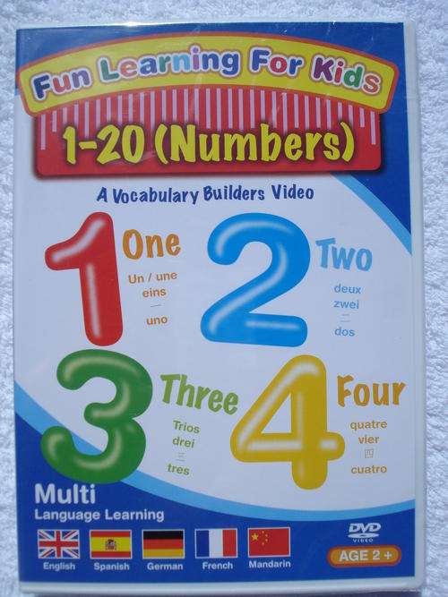 1-20 Numbers - A Vocabulary Builders Video! Multi Language Learning!
