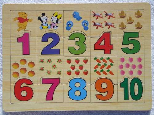 Wooden Baby Puzzle - Numbers!