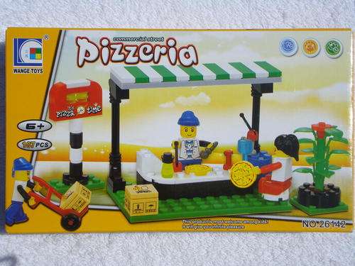 Lego Style Building Blocks - Pizzeria!! (107pcs!!)